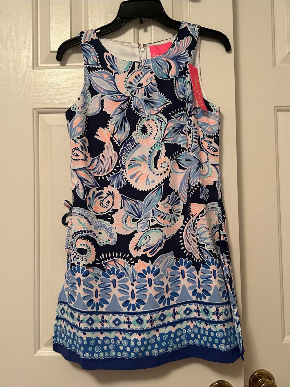 Lilly Pulitzer Donna Romper Dress High Tide Navy Holy Flockamolie Size 0 NWT